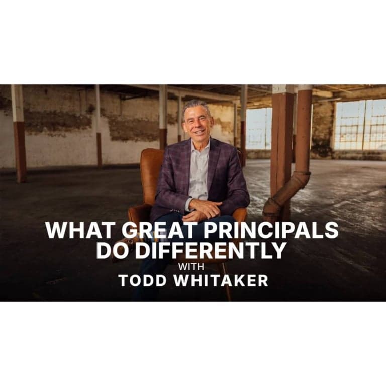 Elementary school Masterclass | What Great Principals Do Differently