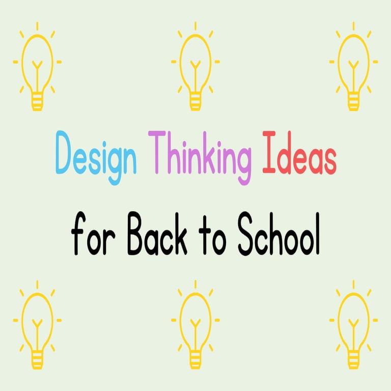 Elementary school Lesson Idea | Design Thinking Project Ideas for Elementary Classrooms