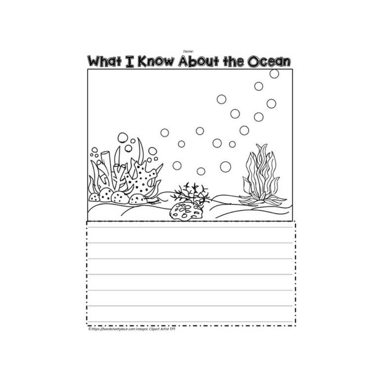 Elementary school Worksheet | What I Know About the Ocean