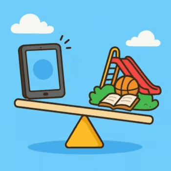 Elementary school Lesson Idea | Balancing Between Online and Offline Activities