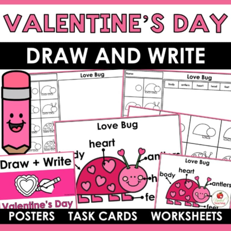 Elementary school Lesson Package | Valentine’s Day Draw and Write Packet