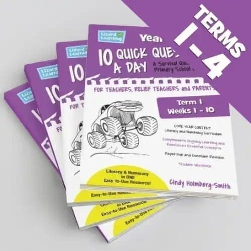 Elementary school Workbook | 10 Quick Questions a Day - Year 5 Bundle