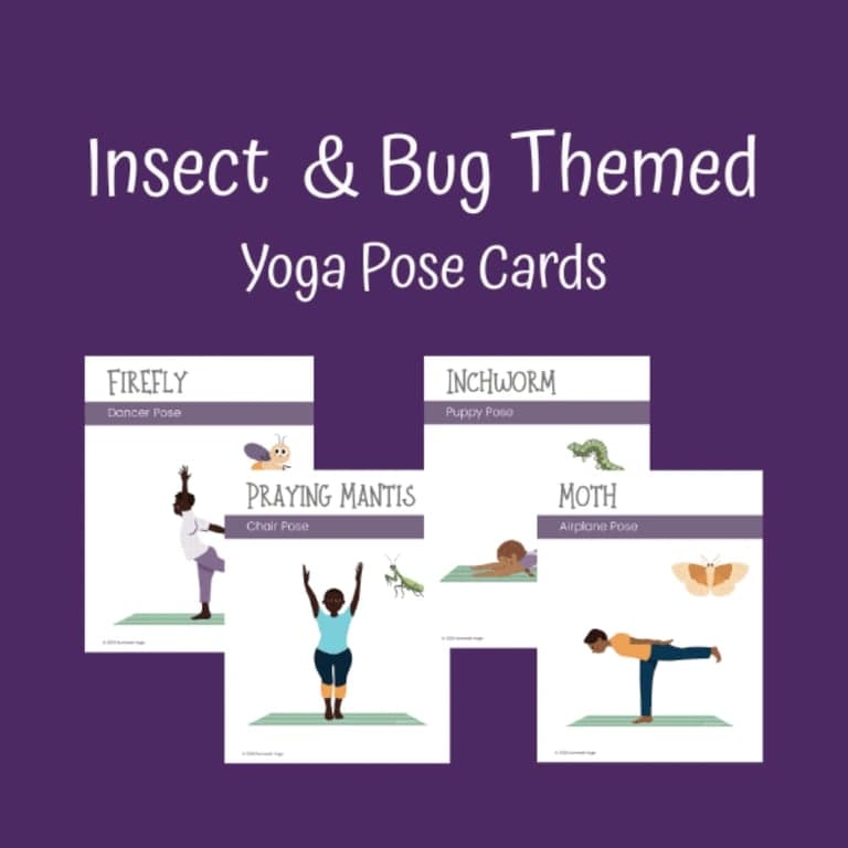Elementary school Energizer | Insect & Bug Themed Yoga Pose Cards