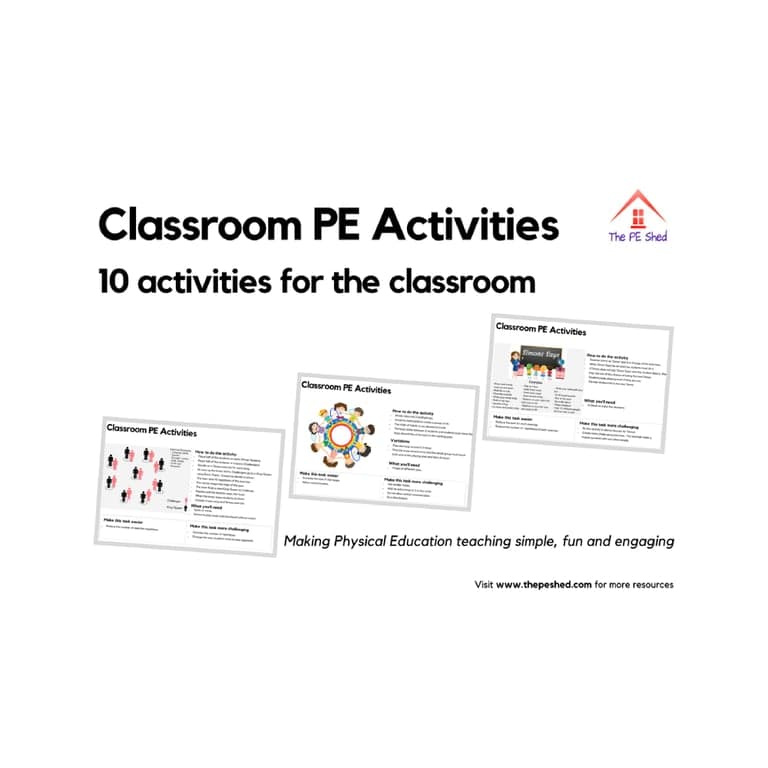Elementary school Lesson Package | 10 Classroom PE Activities