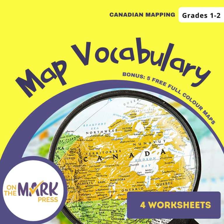 Elementary school Worksheet | Map Vocabulary Grades 1-2