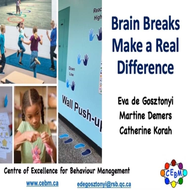 Elementary school Webinar | Webinar: Brain Breaks Make a Real Difference