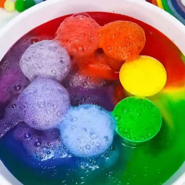 Elementary school Lesson Idea | Rainbow Volcano Science Experiment