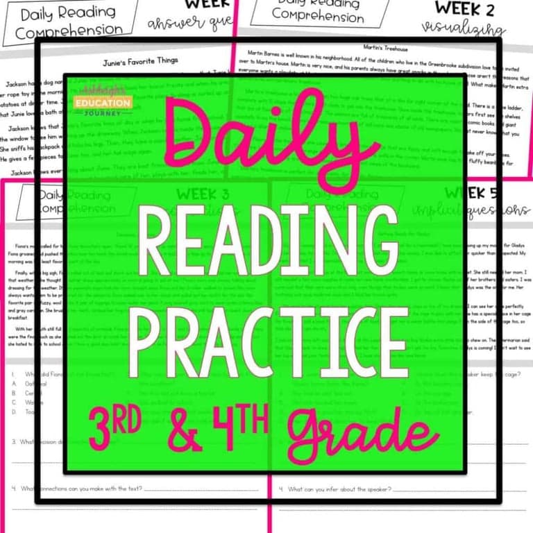 Elementary school Worksheet | Daily Reading Comprehension Practice - Set 2