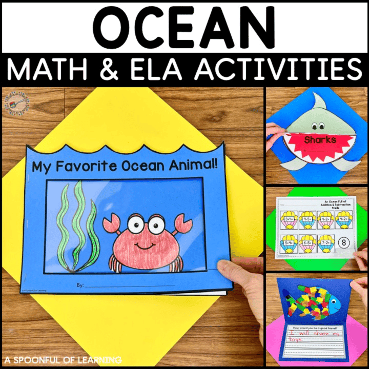 Elementary school Lesson Package | Fun in the Ocean! Math, Literacy, & Writing Activities!