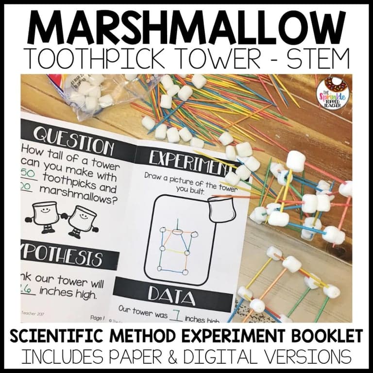 Elementary school Lesson Package | Marshmallow Toothpick Tower Science Experiment