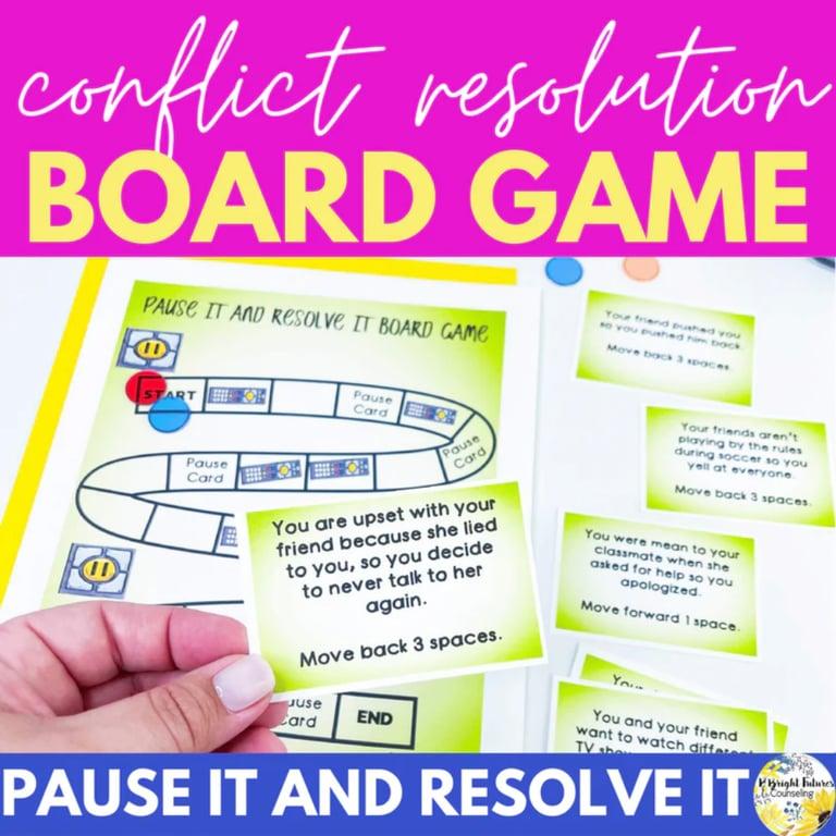 Elementary school Game | Conflict Resolution Board Game & Activity Pack 