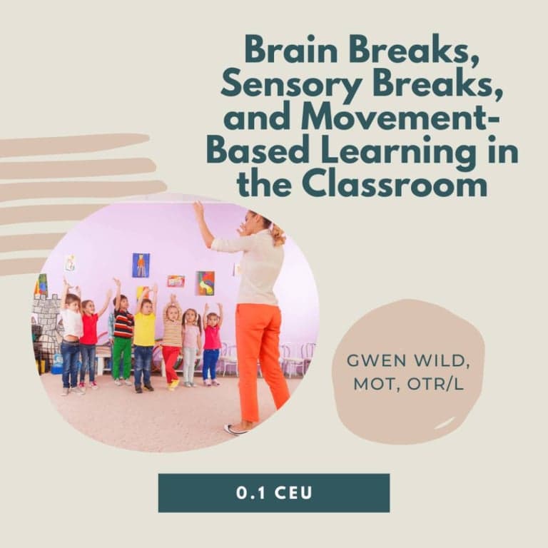 Elementary school Webinar | Brain Breaks, Sensory Breaks, and Movement-Based Learning in the Classroom