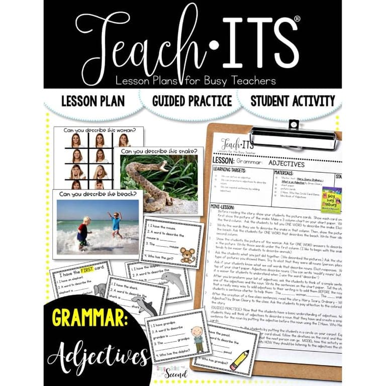 Elementary school Lesson Package | Adjectives Lesson