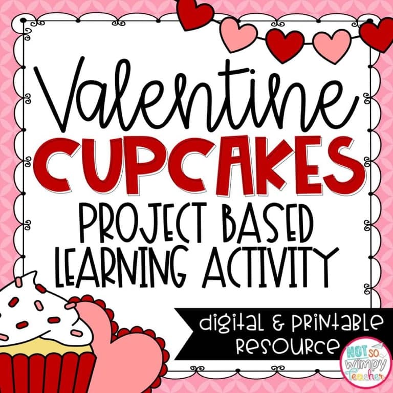 Elementary school Lesson Package | Valentine’s Day Math Project Based Learning Printable and Digital Activity