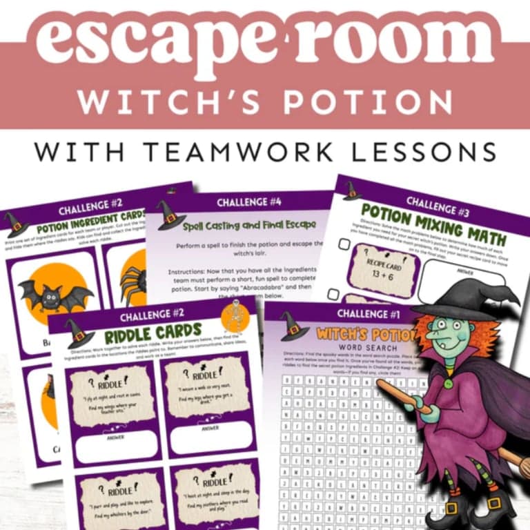 Elementary school Game | Witches Potion Escape Room: Teamwork Skills Building