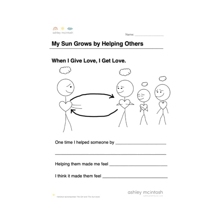Elementary school Worksheet | Generosity & Helping Others