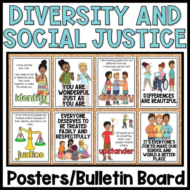 Elementary school Poster | Social Justice and Diversity