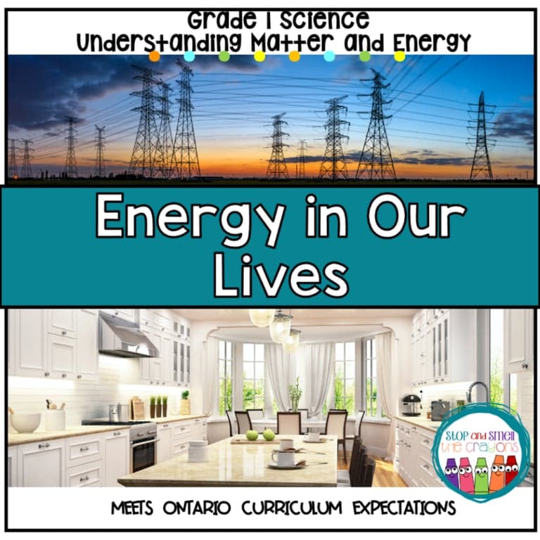 Elementary school Lesson Package | Energy in Our Lives - Grade 1 Science
