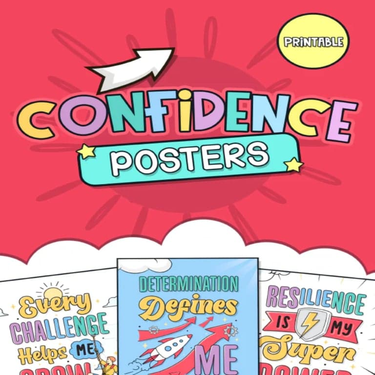 Elementary school Poster | Printable Confidence Posters for Kids