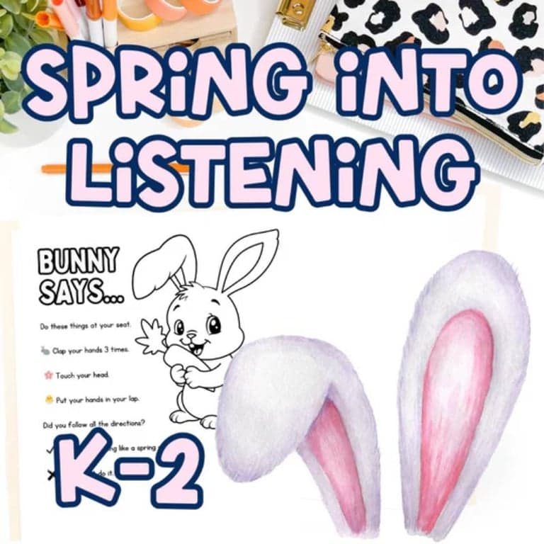 Elementary school Lesson Package | Listening Skills Lesson Plan and Activities for K-2
