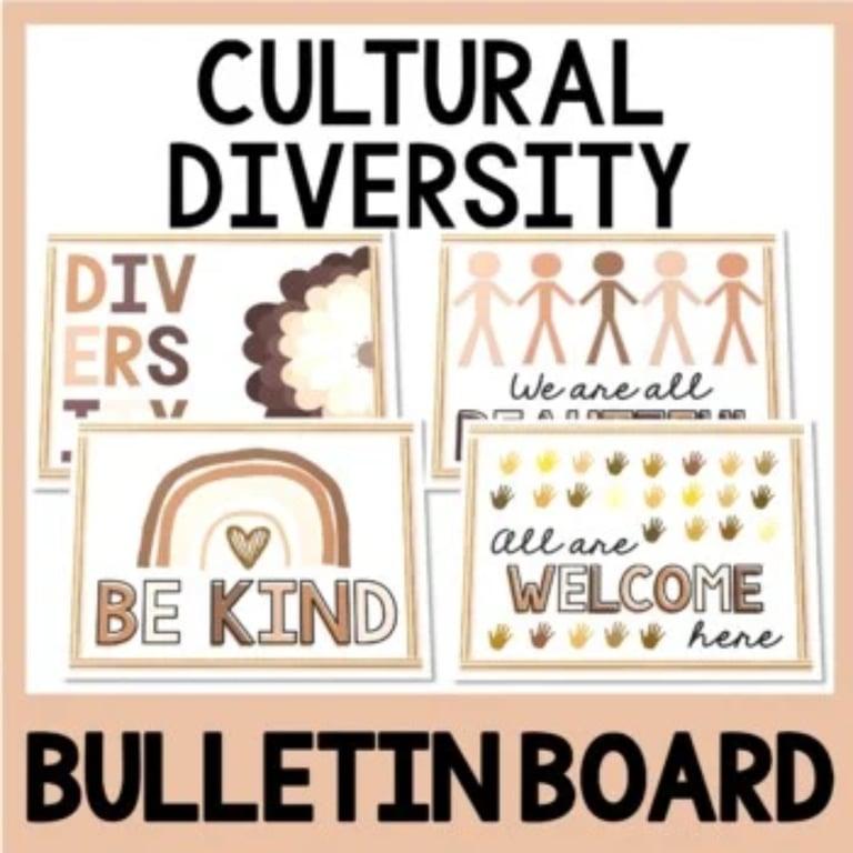 Elementary school Poster | Cultural Diversity Bulletin Board