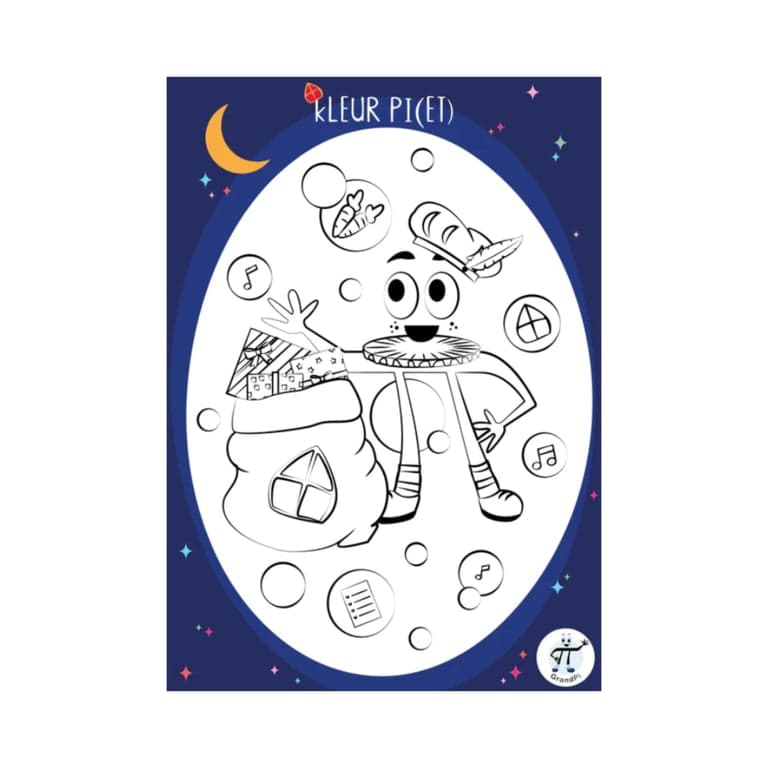 Elementary school Worksheet | November 25 - Color Pi(et)