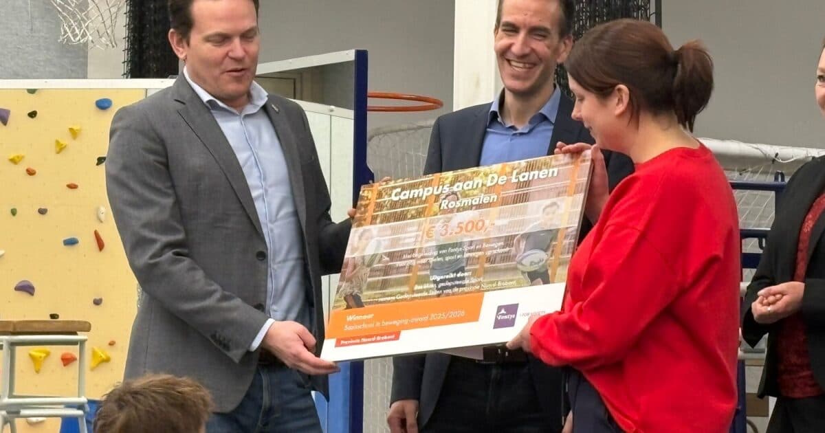 Three Brabant primary schools surprised with Primary School in Motion Award