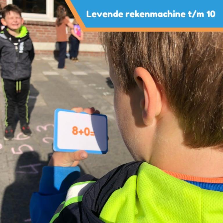 Elementary school Spel | Levende Rekenmachine: + en – t/m 10