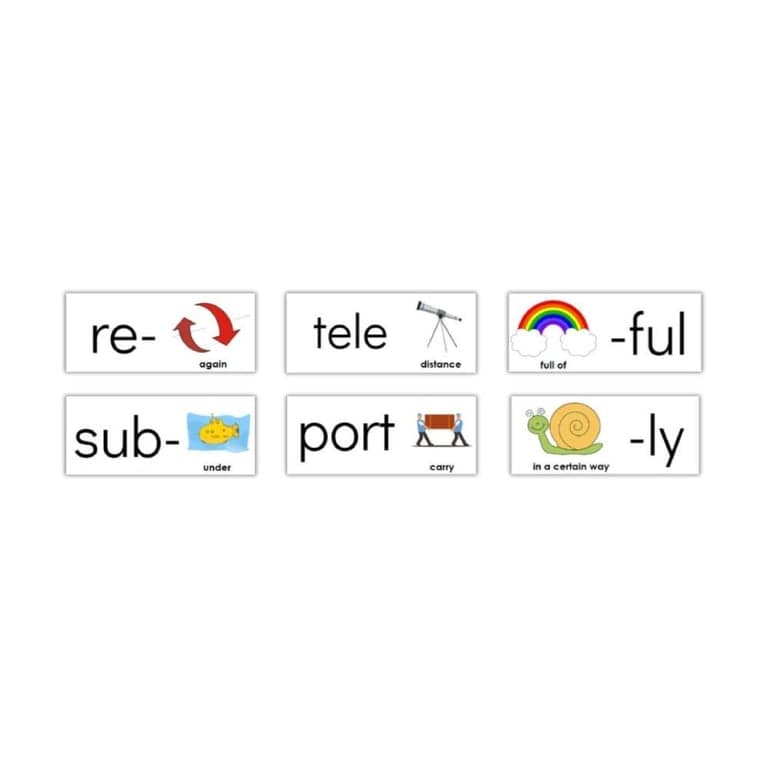 Elementary school Flashcard | Morpheme