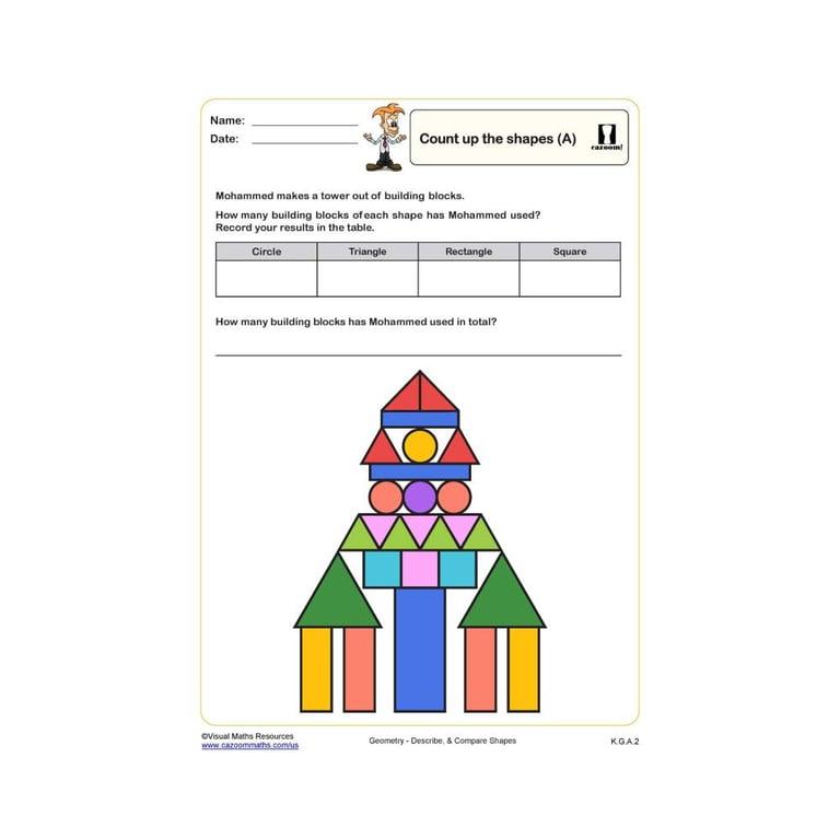 Elementary school Worksheet | Kindergarten Grade Math PDF