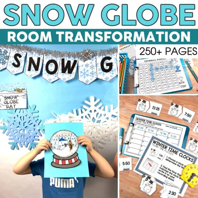 Elementary school Lesson Package | Snow Globe Classroom Transformation