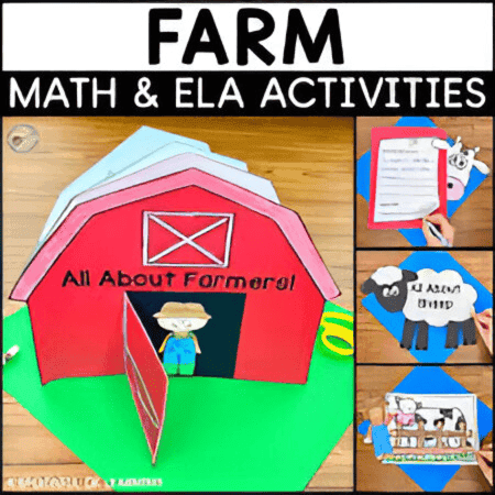 Elementary school Lesson Package | Fun on the Farm! Math, Literacy, & Writing Activities!