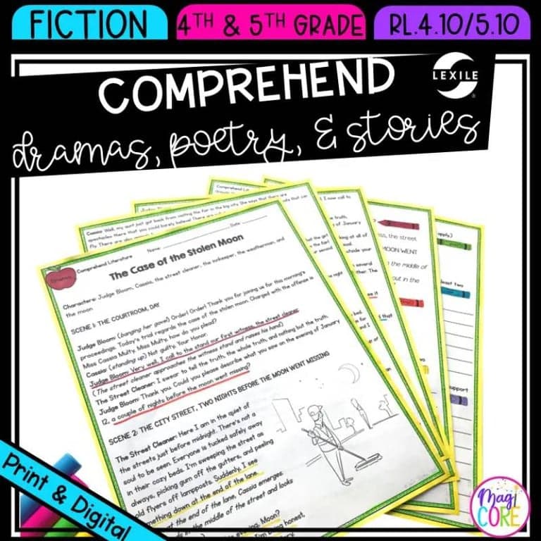 Elementary school Lesson Package | Reading Comprehension