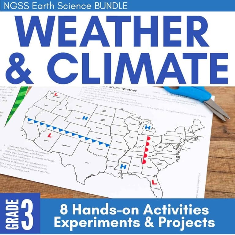Elementary school Material | Weather and Climate Third Grade Science Stations