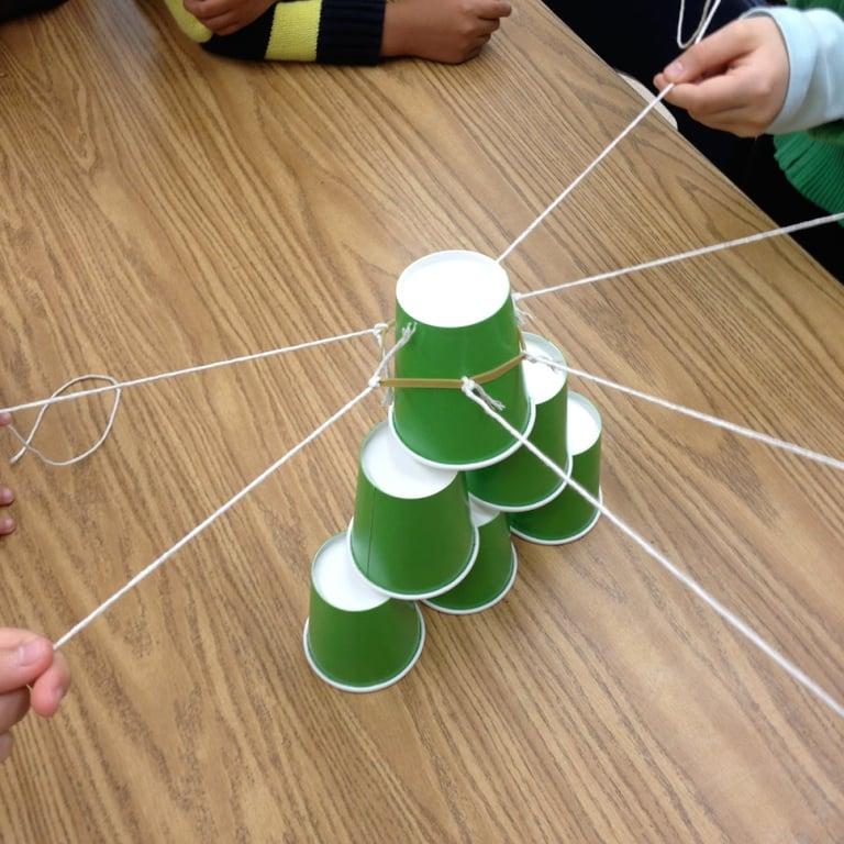 Elementary school Lesson Idea | Teamwork: Cup Stack