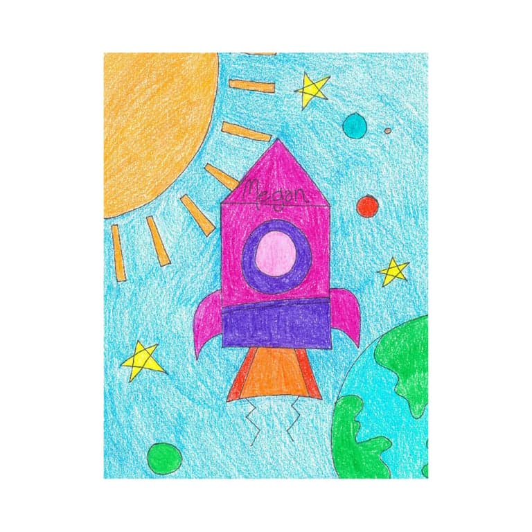 Elementary school Lesson Idea | Rocket Ship, Step by Step