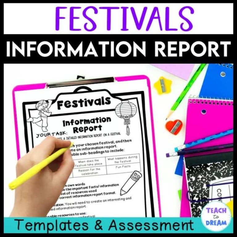 Elementary school Lesson Package | Festivals Information Report