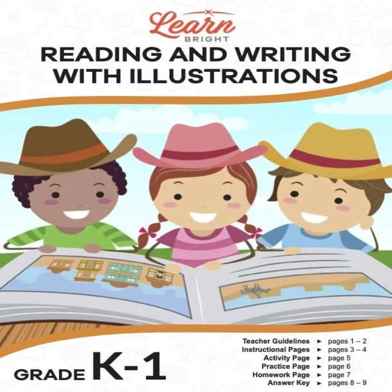 Elementary school Lesson Package | Reading and Writing With Illustrations