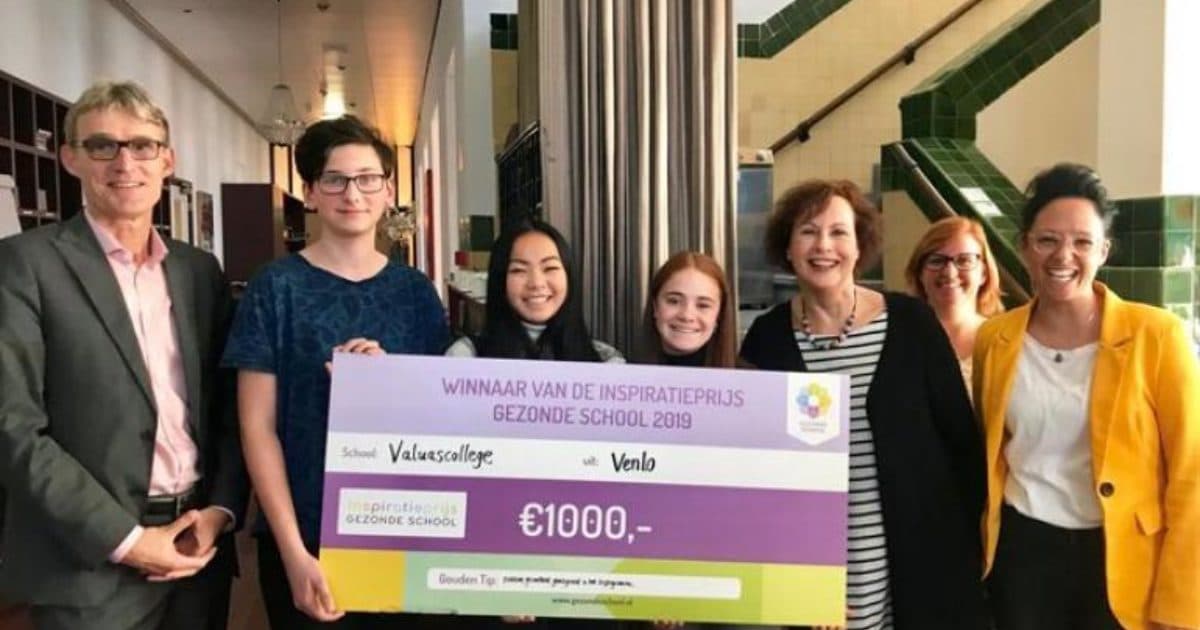 Valuascollege from Venlo wins Healthy School Inspiration Award 2019