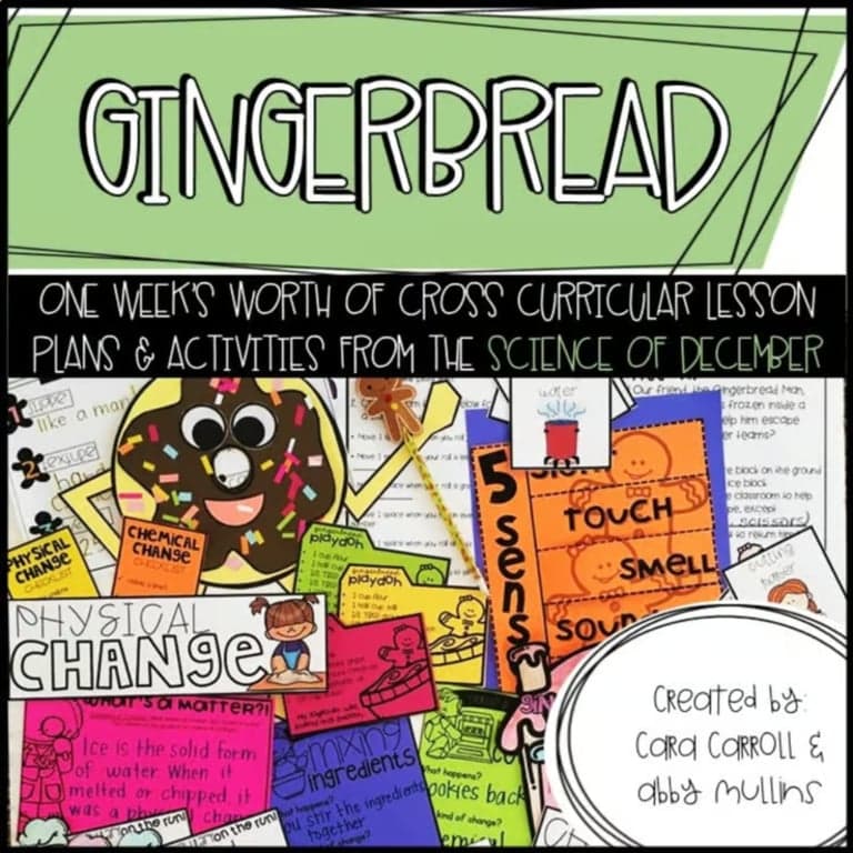 Elementary school Lesson Package | Gingerbread Science