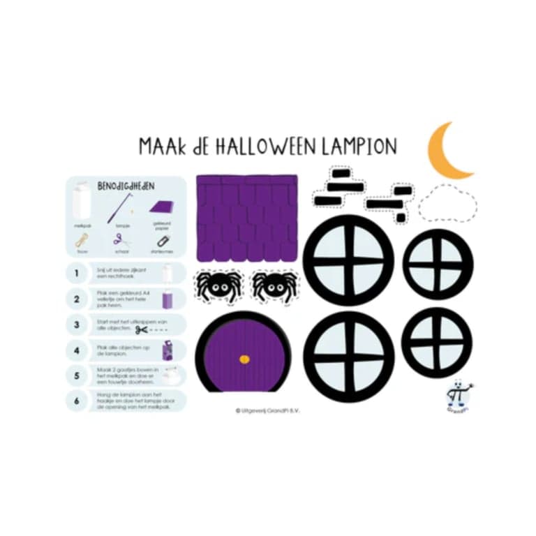Elementary school Material | Make the Halloween Lantern