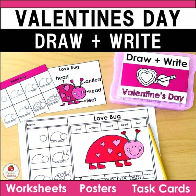Elementary school Lesson Package | Valentine’s Day Draw and Write Packet