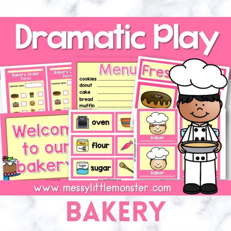 Elementary school Material | Bakery Dramatic Play Printables