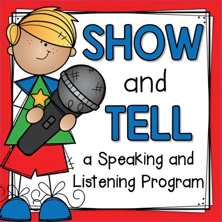 Elementary school Lesson Package | Show and Tell - A Speaking and Listening Program