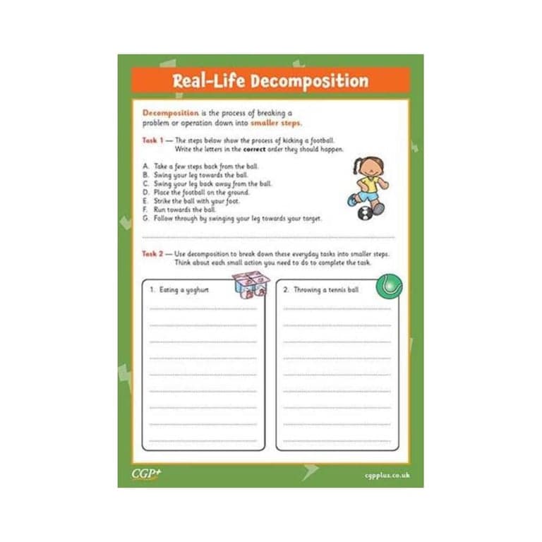Elementary school Worksheet | Real-Life Decomposition