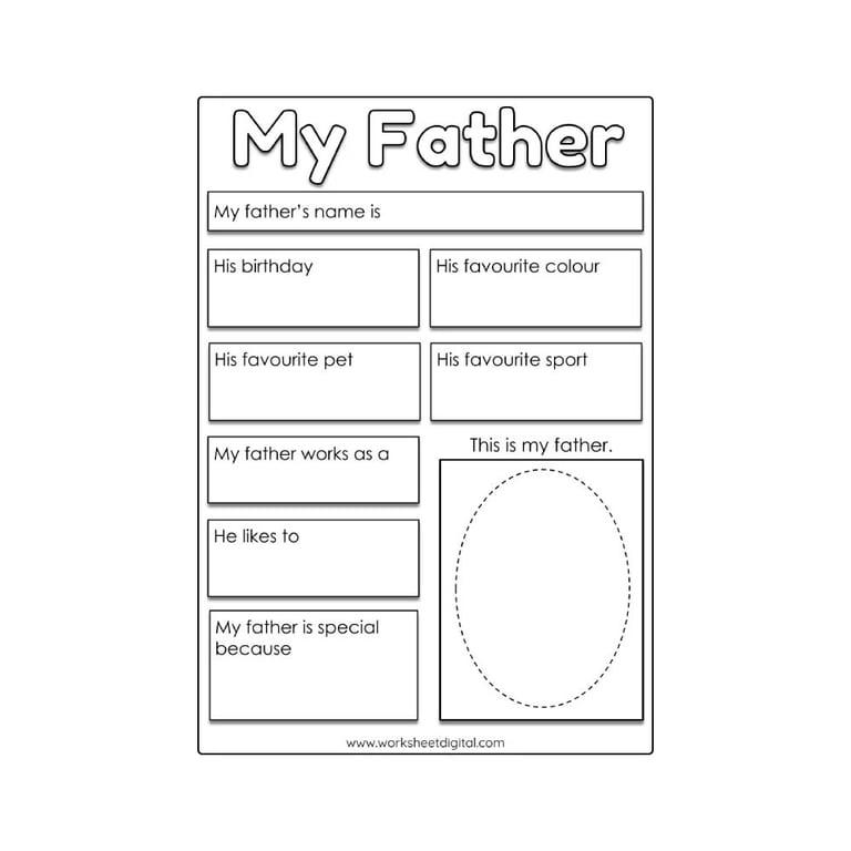 Elementary school Worksheet | My Father