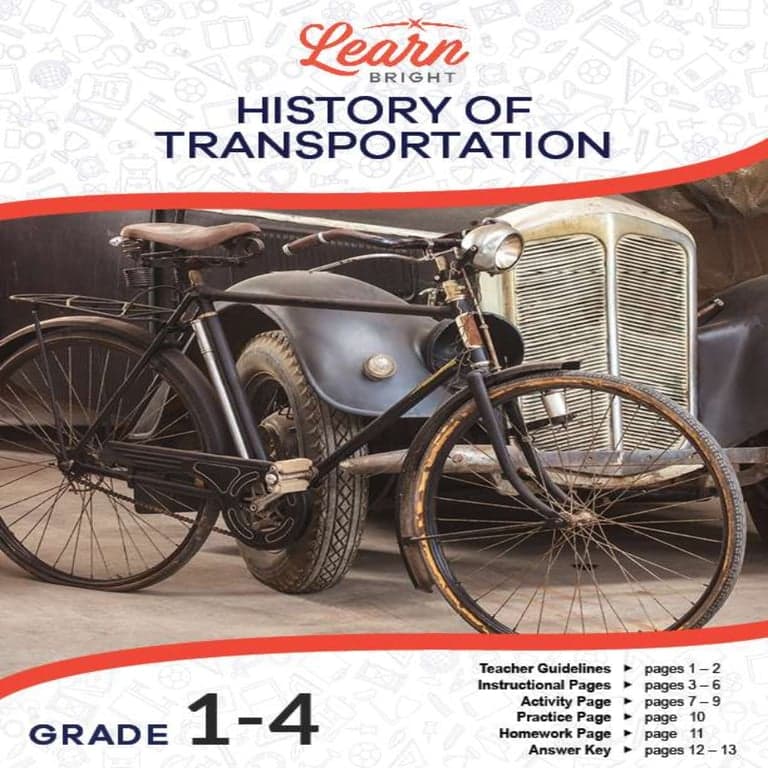 Elementary school Lesson Package | History of Transportation