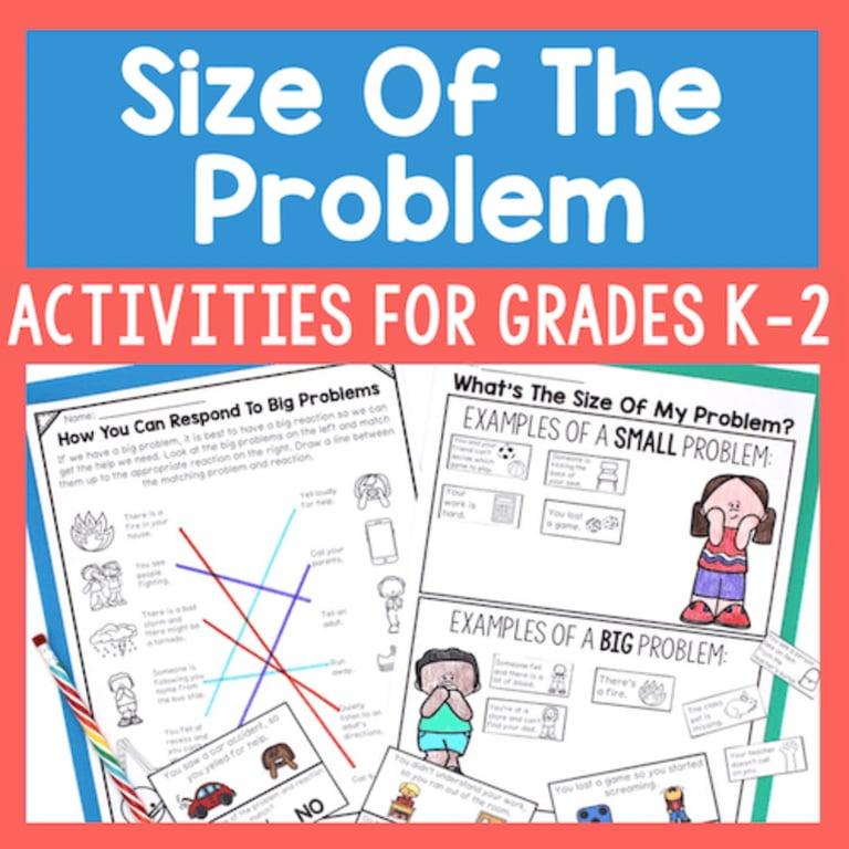 Elementary school Worksheet | Size of the Problem Activities for Grades K-2