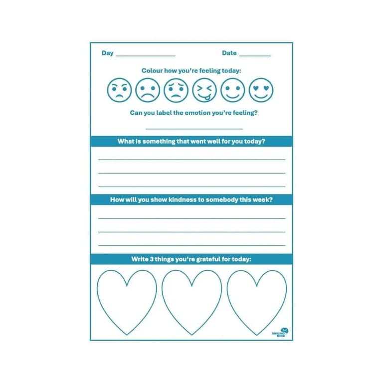 Elementary school Worksheet | Wellbeing Check-Ins for Your Class