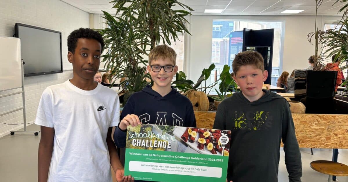 Eligant Lyceum in Zutphen wins School Canteen Challenge 2025 Gelderland